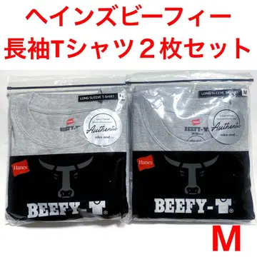 미착용 새상품 헤인즈 HANES BEEFY 긴팔 T셔츠 롱티 사이즈 M