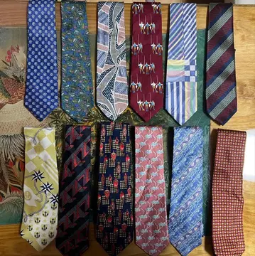 넥타이 세트 12개 다양한 색상 풍부한 디자인 묶음 판매