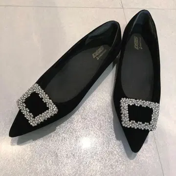 [ EVOL 이볼 ] 블랙 펌프스 발레 슈즈 23cm