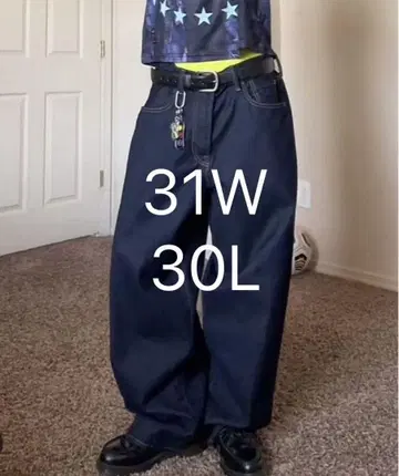 GAP 미사용 새상품 슈퍼 배기 데님 다크 린스