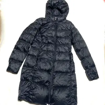 UNIQLO 울트라 라이트 다운 자켓 블랙 후드 부착 롱 블랙 S