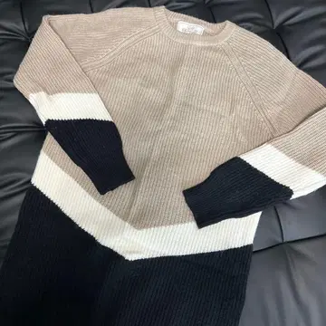 Rady 블록 컬러 긴팔 니트 스웨터