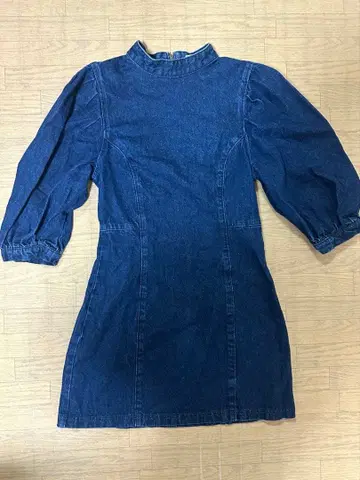 MOUSSY 데님 미니 원피스