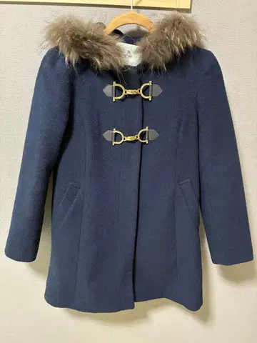 ef-de 더플 코트 네이비 퍼 포함