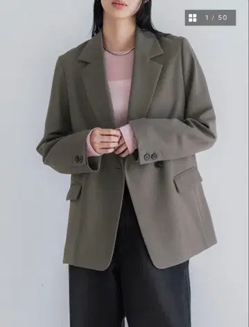 crewre 더블 테일러드 자켓 모카 사이즈 2