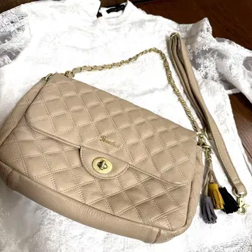 Beaure 베이지 퀼팅 백