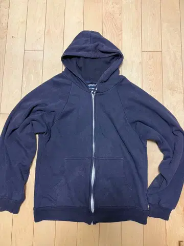 네이비 풀 집업 후드티 L 구제 의류