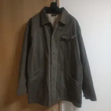 빈티지 데님 코트 블랙 XL