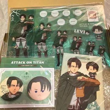 진격의 거인 리바이 아크릴 스탠드 캔뱃지 세트