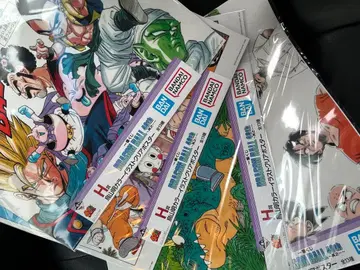 드래곤볼 제일복권 토리야마 아키라 컬러 포스터 4종 코믹스 클리어 파일