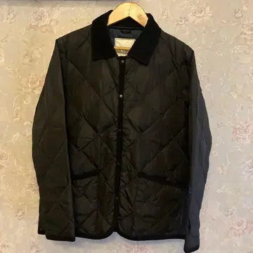 TAION CITY LINE 블랙 퀼팅 자켓