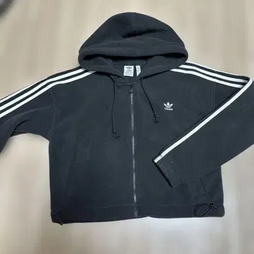 adidas 블랙 후드 부착 후드티