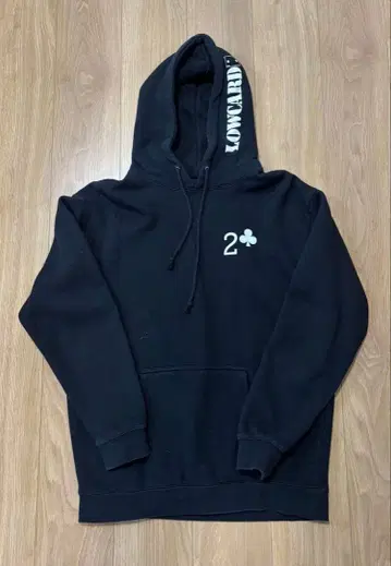 LOW CARD 로우 카드 블랙 후드티