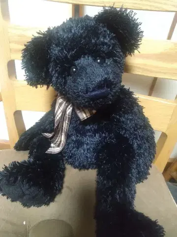 고베 알파알파 블랙 곰 봉제 인형