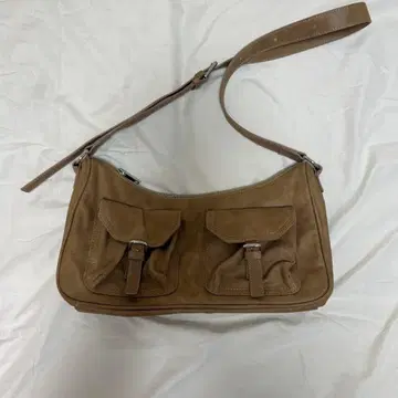 standoil 브라운 스웨이드풍 숄더백