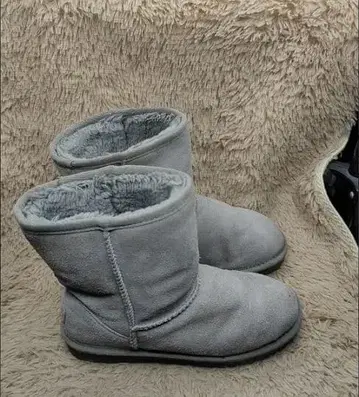 그레이 스웨이드 어그 부츠