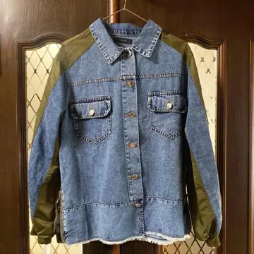 2025 가을 신작 데님 콤비 자켓 미사용 새상품