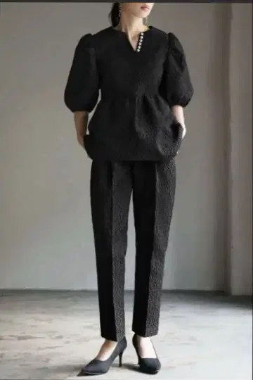 자카드 팬츠 셋업/GIRL