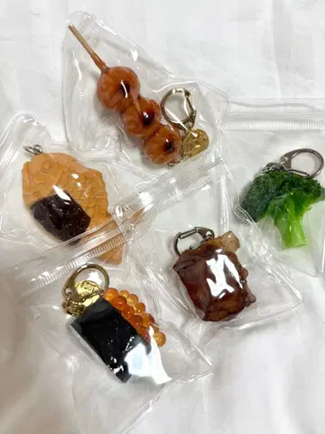 식품 샘플 키링 세트