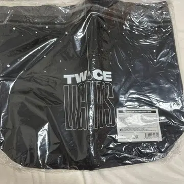TWICE LIGHTS 블랙 토트백