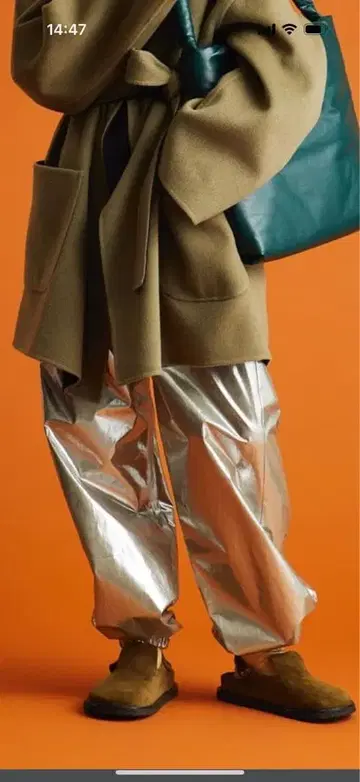 6(roku) 실버 이지 팬츠 나일론제