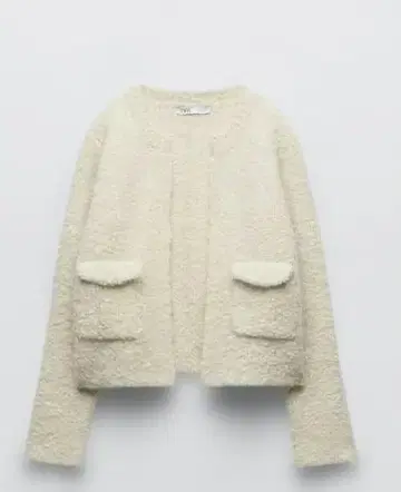 새상품급 ZARA 부클레 니트 가디건 M