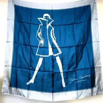 미사용 PierreCardin 실크 100% 스카프 약 90cm 멋짐