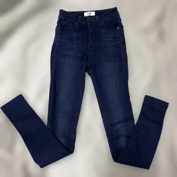 미사용품 EMODA 스키니 팬츠 인디고 0