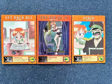 원피스 카드다스 마스터즈 애니메이션 구 카드 레어 초레어 나미 3장