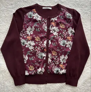 ANAYI 플라워 프린트 가디건 38