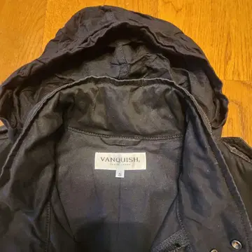 VANQUISH 후드 부착 블랙 자켓 S