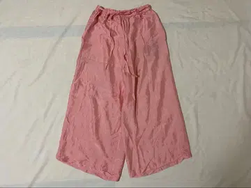 유라이야 실크 와이드 팬츠 핑크