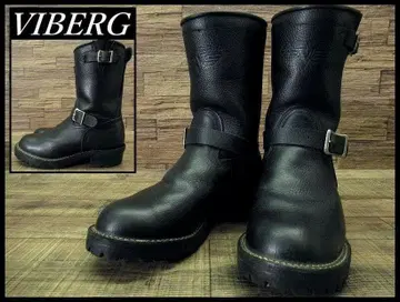 새상품급 바이버그 중후 두꺼운 주름 가죽 엔지니어 부츠 약 27.0