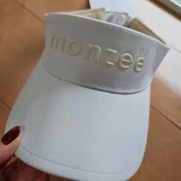 monzee 화이트 바이저 프리 사이즈