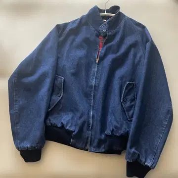 [ 진 ] 데님 스윙탑 _ 해링턴 자켓 지퍼 블루종