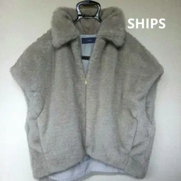 SHIPS 퍼 지퍼 베스트