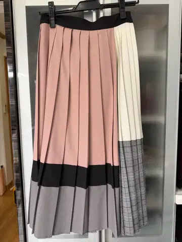 플리츠 스커트 다색 사용 사이즈 38
