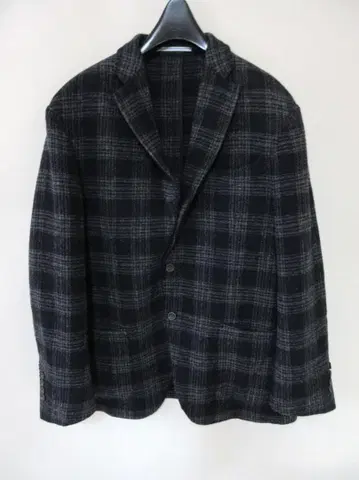 (O-33) HILTON 울 자켓 다크 네이비 체크