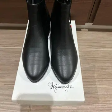 긴자 카네마츠 숏부츠 블랙 21.5cm