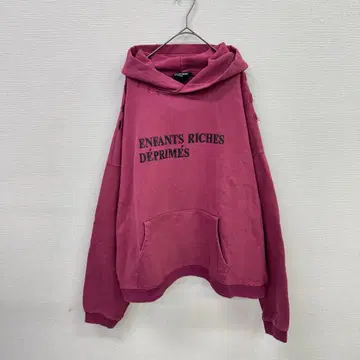 [ 즉시 발송 ] 새상품급 ERD 데미지 가공 클래식 로고 풀오버 후드티