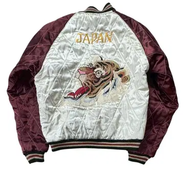 동양 TT 10931 충전솜 리버서블 스카잔 호랑이 얼굴/일본 지도 M