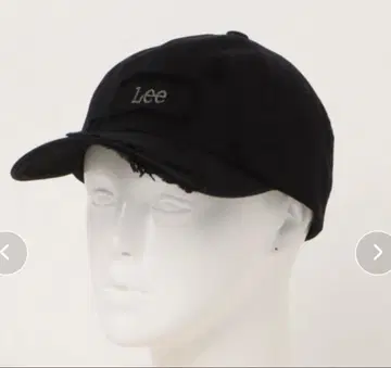 리 블랙 데미지 가공 캡