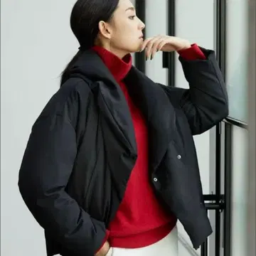 자유구 ADS 숏 기장 다운 코트 다운 자켓 M 블랙