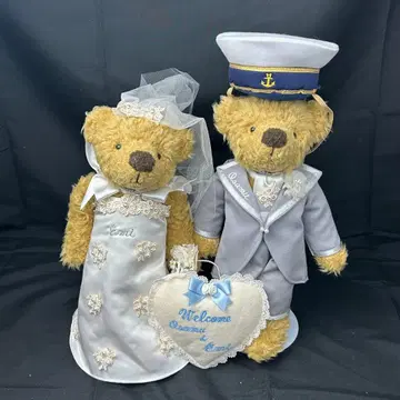 웨딩 곰 봉제 인형 세트