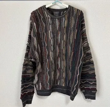 3D 니트 그런지 y2k 빈티지 비주얼계 상의 올 패턴