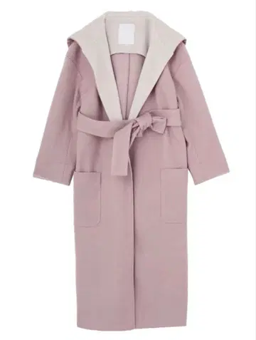 배색 롱 가운 코트 MERCURYDUO