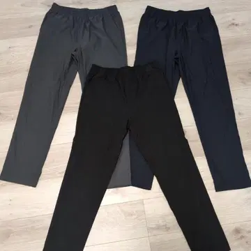 남성 바지 끈 포함 블랙 네이비 그레이