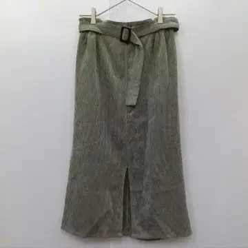 / [하이픈월드 갤러리] 코듀로이 롱 스커트 그린 가을/겨울