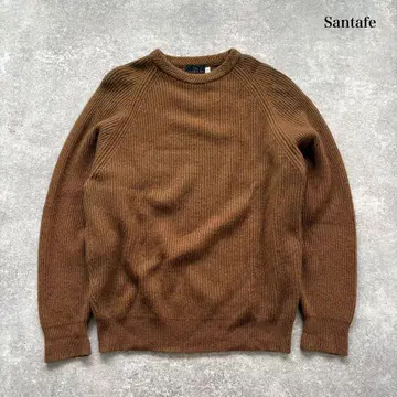 [ Santafe ] 산타페 캐시미어 100% 니트 스웨터 브라운 40