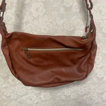 브라운 가죽풍 숄더백